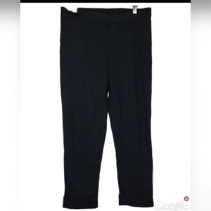J.jill Black P Affinity Knit Cuffed Dress Slacks Size Small Women's